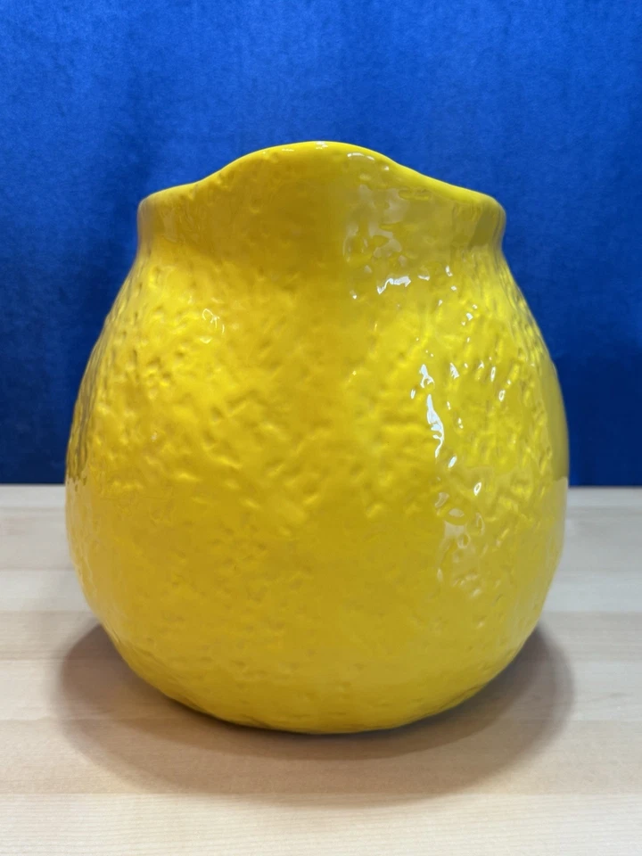 RAE DUNN Colección Artesanal “BEBIDA” Limón Amarillo Jarra Extra Grande Limonada Foto 4 de 4