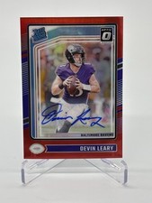 2024 Panini Donruss Optic Rated Rookie Red Devin Leary #227 34/75 Baltimore