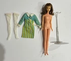 Vintage Francie #1140 1960s Straight Leg Brunette W/“Its A Date” Dress +Stocking