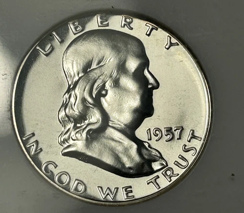 1957 FRANKLIN HALF DOLLAR NGC PR 68