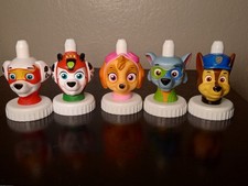 Good 2 Grow Juice Toppers Paw Patrol Figures Lot of 5 Collectible Characters