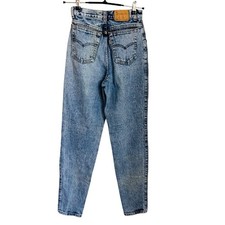 Levi's Vintage 80s High Waisted Tapered Leg Acid Wash Jeans Made USA 23x31