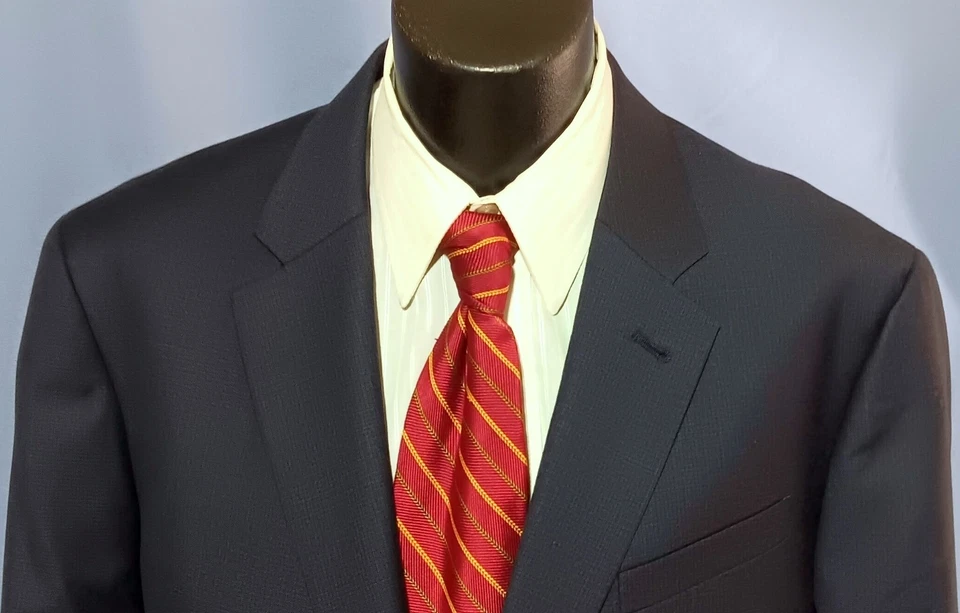 Giorgio Armani Suit "Giorgio" 48R Current Dual Vents Navy Blue Very Current - Image 2 of 4