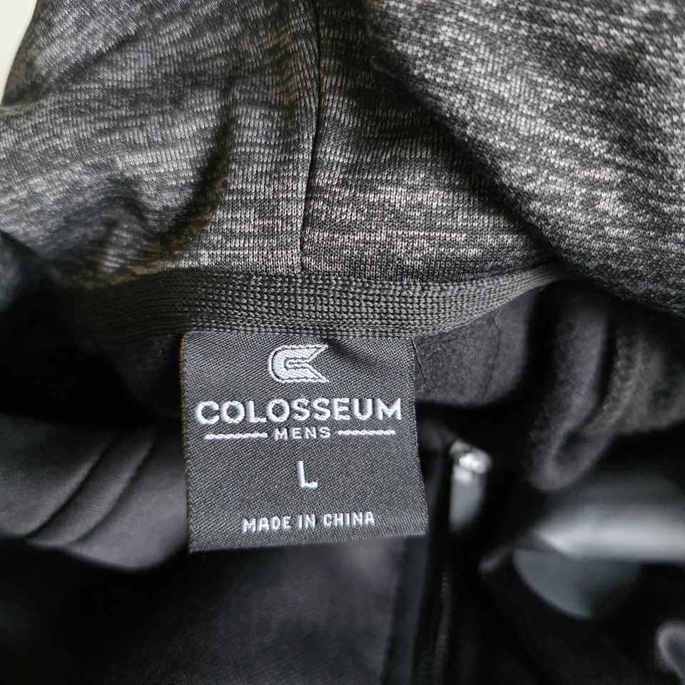 Nueva Sudadera con Capucha Iowa Hawkeyes Para Hombre Grande Coliseo Negra Cremallera Completa Nueva con Etiquetas Foto 3 de 4