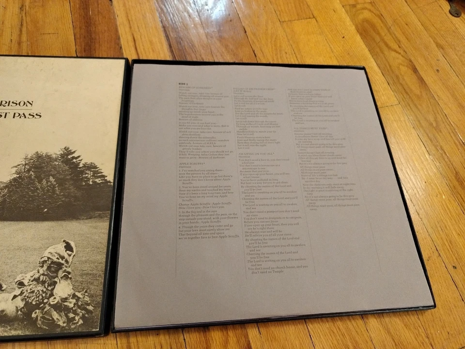 GEORGE HARRISON All Things Must Pass 1970 1st Scranton Press w/Poster Vinyl EX! - Image 2 of 4