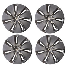 4x Felgendeckel Emblem Radkappe Abdeckung 18" Tesla Modell 3 III Bj24 134423100B