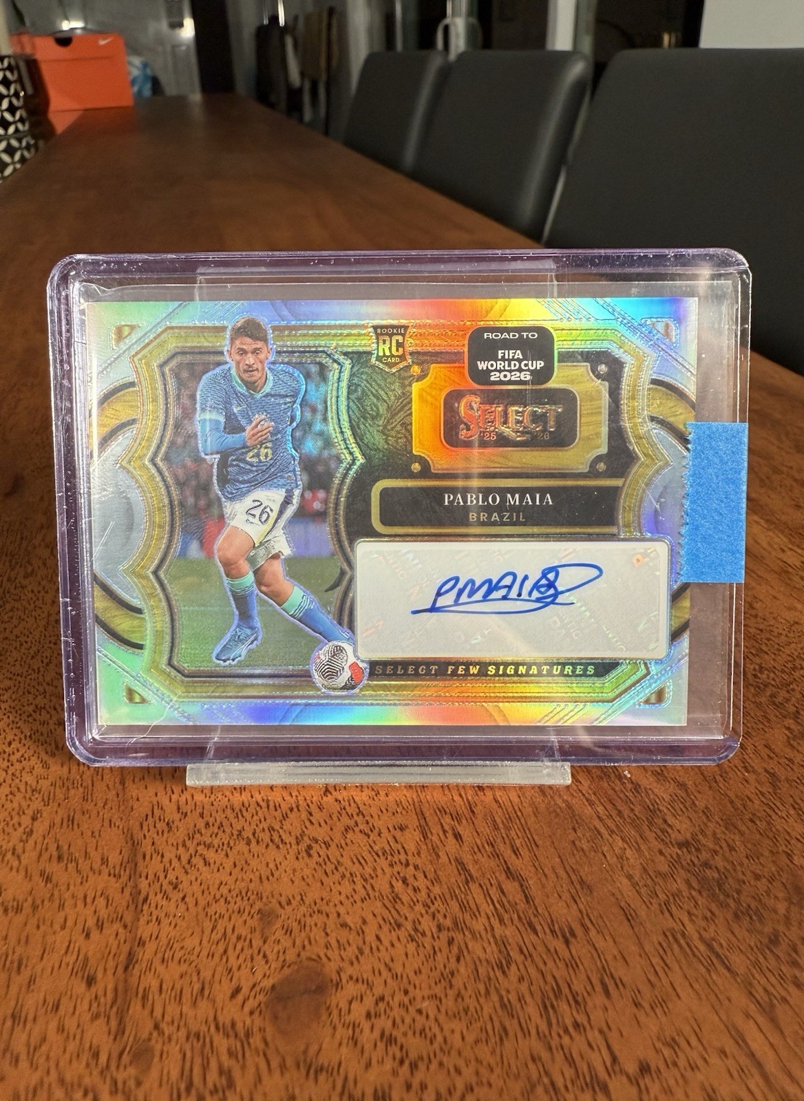 2026 Panini Prizm World Cup Pablo Maia Rookie Auto RC Brazil Autograph Card view 1