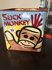 Schylling Sock Monkey Jack in the Box Toy