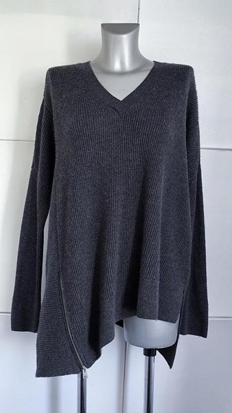 Women AllSaints Sweater Grey Cashmere 40 / L / 48 #4VJU