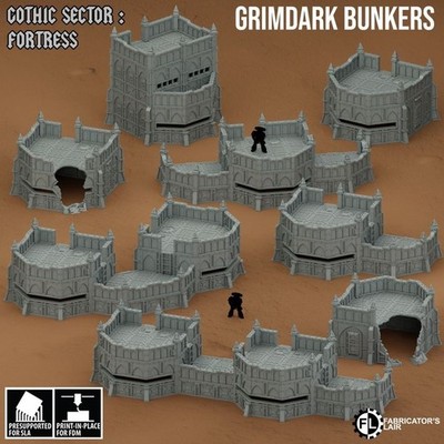 Grimdark Wargaming Gothic Festung Bunker Gelände