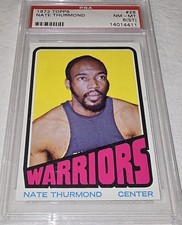Nate Thurmond 1972-73 Topps #28 Golden State Warriors PSA 8 (ST)