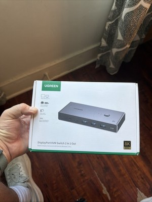 NEW Ugreen 8K HDMI 2.1 KVM Switch - HDCP 2.3 - 4K 120Hz - 2 PC 1 Monitor