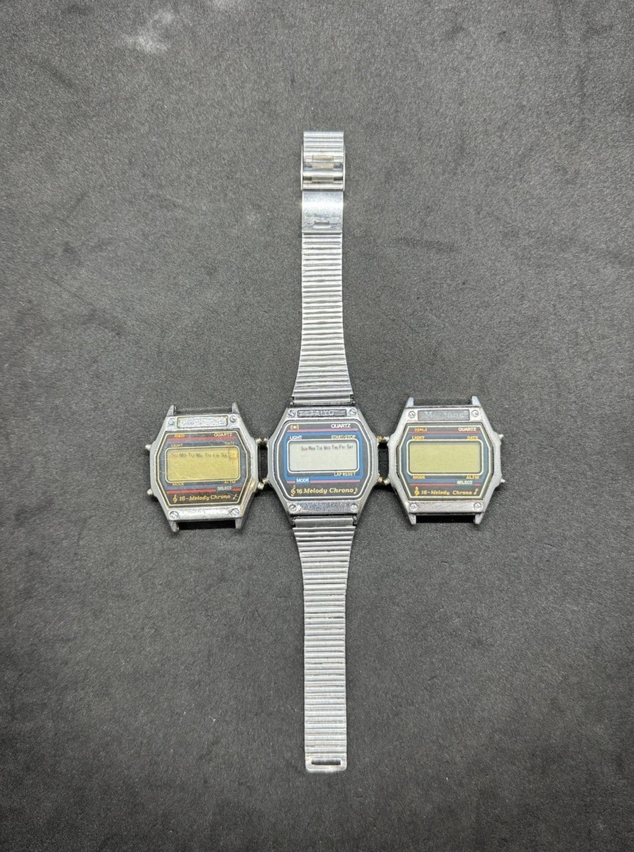 Lot of 3 Vintage Montana 16 Melody Watches Not Working For Parts
