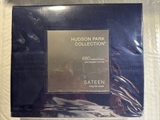 Hudson Park Collection 100 Supima Cotton 680TC Sateen King Flat Sheet Size