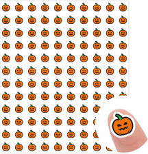 2400 Halloween Mini Pumpkin Stickers Self-Adhesive Paper Decals for Crafts Gift