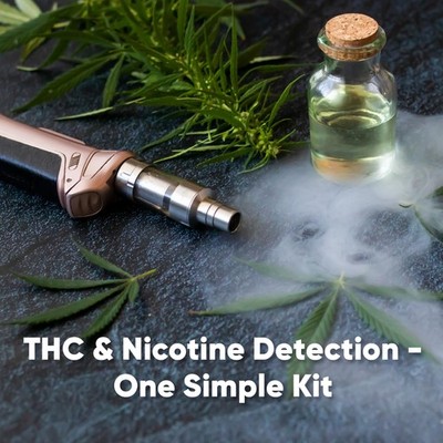 Prime Screen THC & Nicotine (Cotinine) Combo Test Kit-Detects Purple | eBay