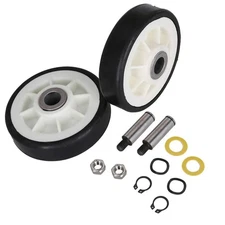 2Pcs For Maytag Dryer Roller Wheel Drum Support Kit 303373K Replacement