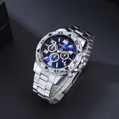 Geneva men's  Quartz Business Fashion Watch