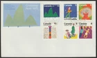 Canada #674-679, Christmas, Official First Day Cover, FDC 1975