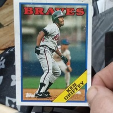 Topps 1988 Topps Ken Griffey #443 Atlanta Braves MLB Baseball Card Base Set