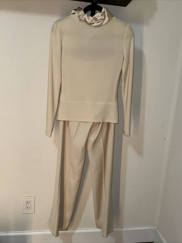 Blusa Joseph Ribkoff Mujer Crema EE. UU. Talla 8, Pantalones EE. UU. Talla 6 Foto 2 de 4