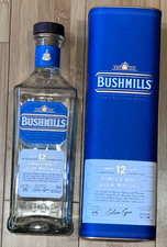 OLD 12 YEAR Bushmills Single Malt Irish Whiskey Bottle & Box (Empty Bottle)