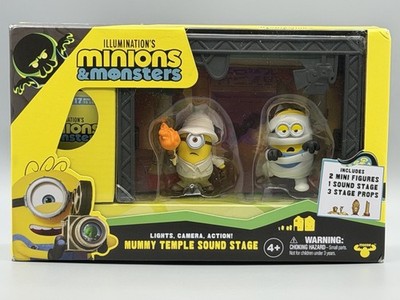 Minions Monsters Mummy Temple Sound Stage Figures Props Playset