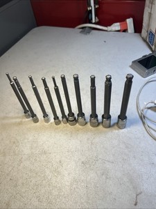 CRAFTSMAN - Lot Of 10 Long Ball End Hex Bit Socket Drivers  Various Sizes/Drives