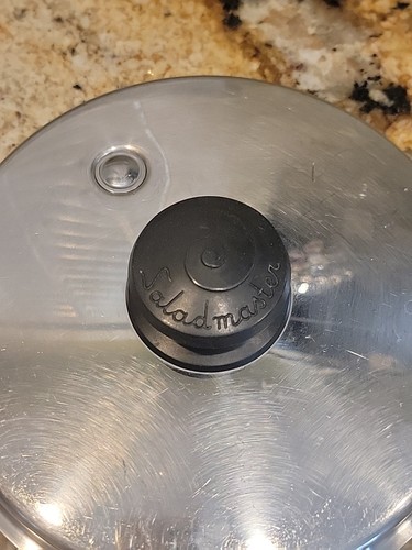 Vintage SALAD MASTER Stainless Steel Lid With Vapo-Lid 7-3/4" wide. Made In USA - Picture 2 of 3