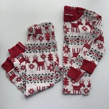 Hanna Andersson 3T Pajama Set Long Sleeve Fair Isle Reindeer Holiday Christmas