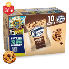 Classic Chocolate Chip Cookies, Bite-Size Cookies, Sweet Treats, 10 Pack Box, 1O