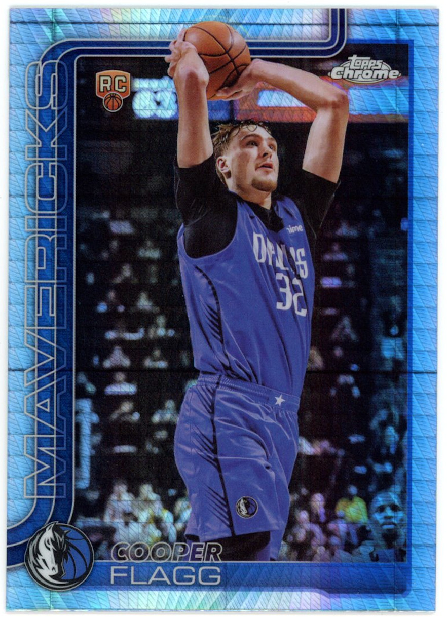 COOPER FLAGG 2025-26 Topps Chrome Rookie Prism Refractor #251 Mavericks