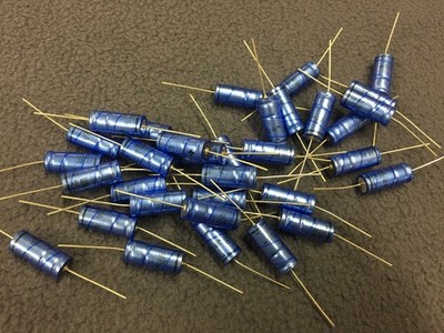 Lot of 32 10uf 200v Bias Capacitors Guitar Amplifier