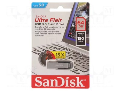 SanDisk Ultra Flair USB 3.0 USB Stick 64GB Flash Drive Speicher Neuware