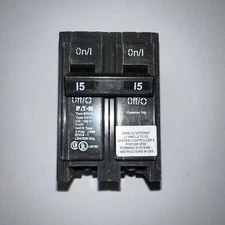 Eaton & Enphase BR215 Double Pole Circuit Breaker - Black