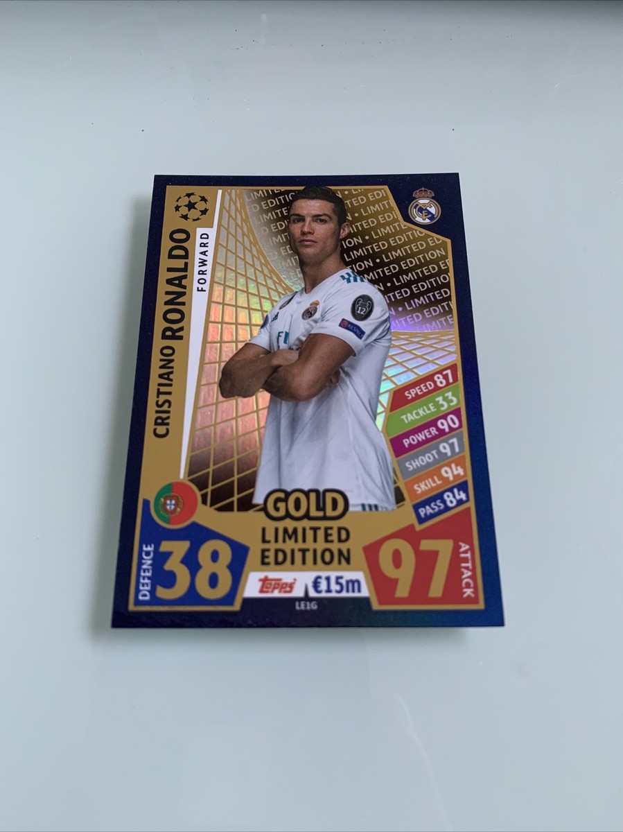 2017 Topps Match Attax UEFA Champions League Gold#LE1G Cristiano