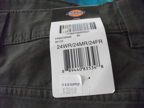 Dickies Duck Carpenter Shorts in Green - Sz 24W - New With Tags - Picture 4 of 4