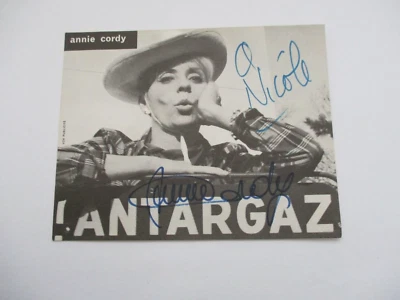 ANCIENNE CARTE PHOTO AUTOGRAPHIEE ANNIE CORDY CHANTEUSE ACTRICE - Photo 1/2