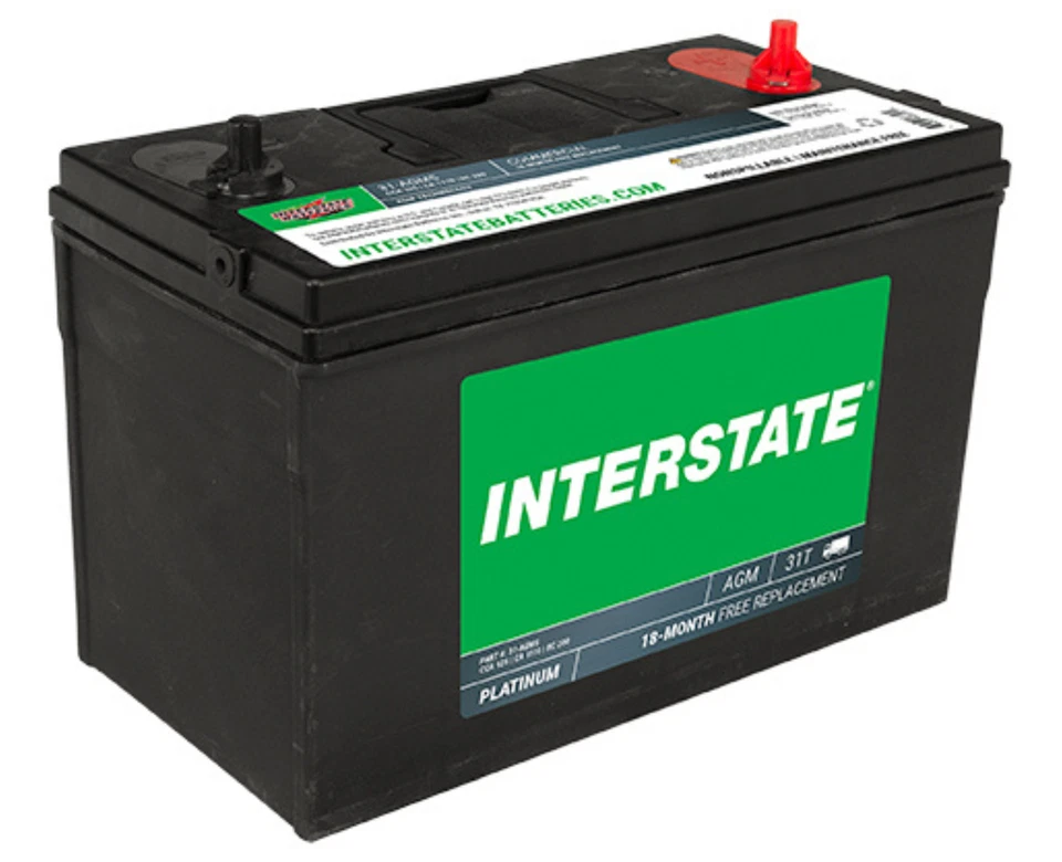 Baterías Interestatales Marinas Ciclo Profundo Grupo de Baterías Tamaño 31 12V 100Ah (31-AGM5) Foto 4 de 4