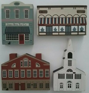 The Cats Meow Village. Lot of 4. 1986.