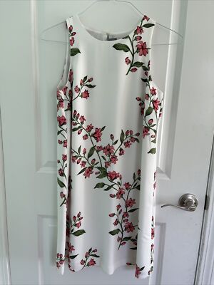 NWT Ann Taylor Woman’s Sleeveless Shift Dress Petites Size 6p Floral Print 