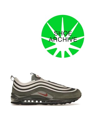 NEW Men's Sizes Nike Air Max 97 Cargo Khaki Rugged Orange  FB9619-001 5B