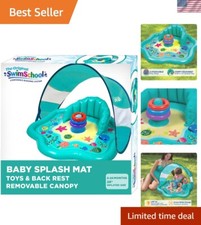 28-Inch Baby Float with Backrest and Toys - Perfect for Water Play 6-24 Mo