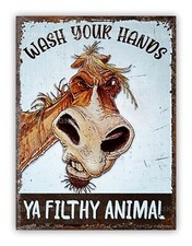 Funny Bathroom Metal Sign Man Cave Kitchen Toilet