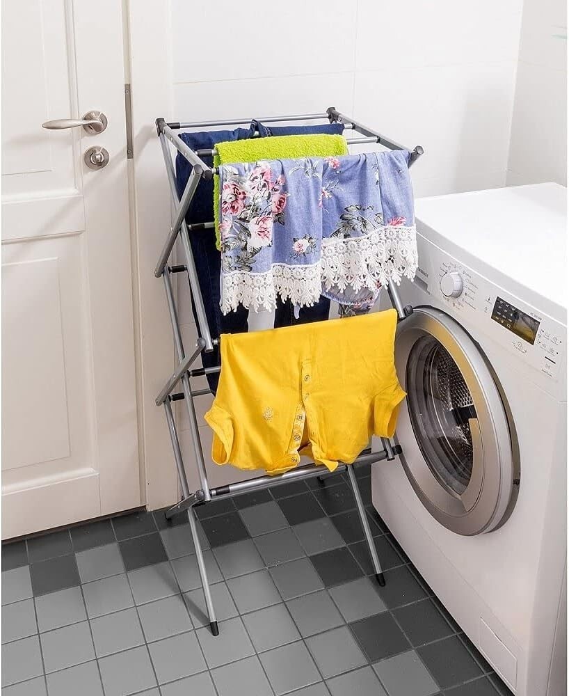 Clothe Airer Drying Rack Clothes Horse Indoor Outdoor Nonslip Laundry