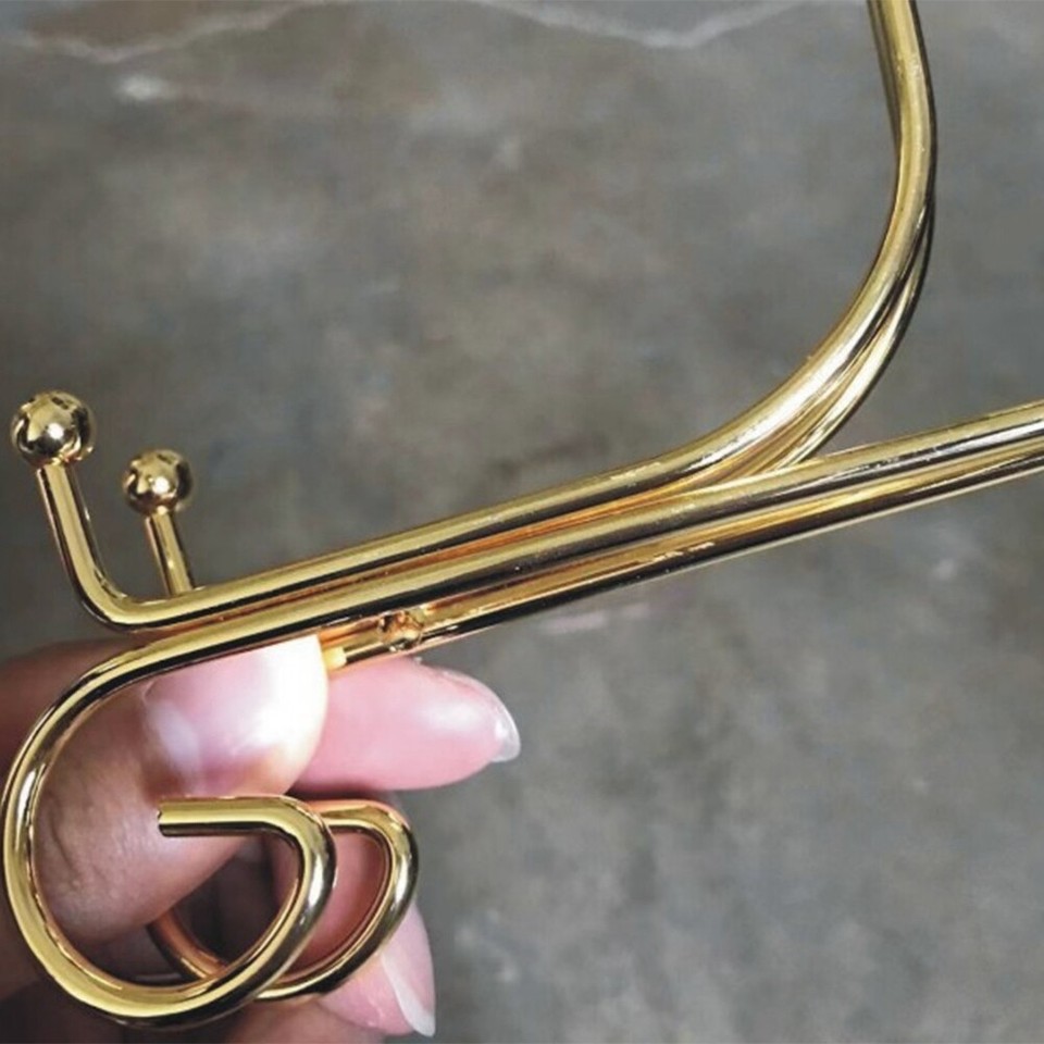 Gold Display Stand Craft Bracket Book Holder Photo Pedestal Bowl Dish