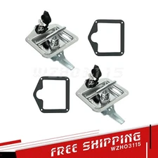 Trailer Door Latch T-Handle Locking Camper RV Truck Tool Box w/ Key