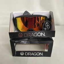 Dragon Alliance Dxt Otg Black Strape Lumalens Red Ion Lens Goggles
