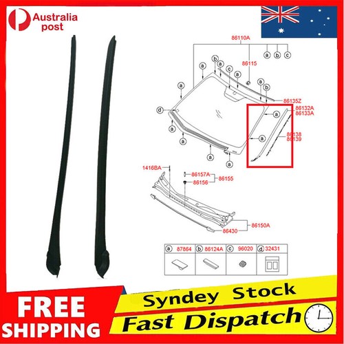 For HYUNDAI I30 LH+RH WINDSCREEN SIDE MOLDING 20072012 JYH eBay