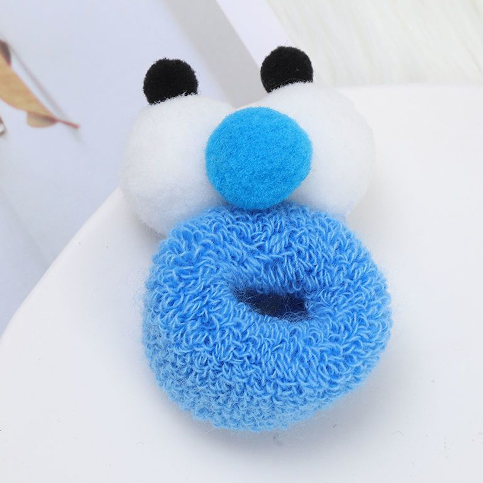 Women Ponytail Holder Antislip Hair Rope Cute Cartoon Big Eyes Ropes